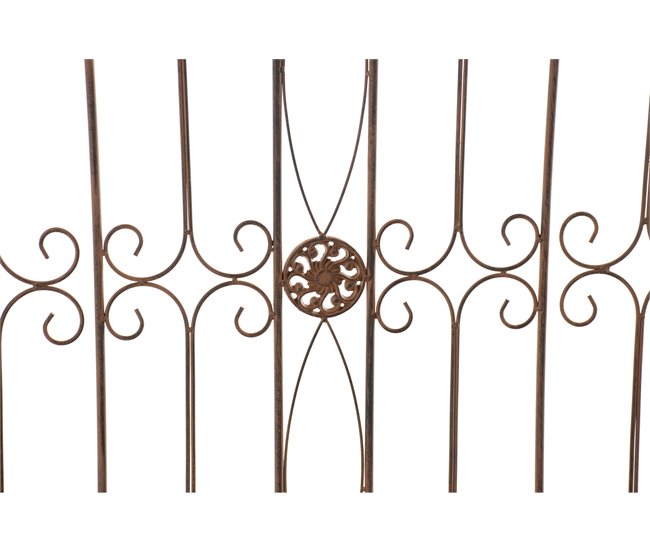 Conforama Reja De Jardín Mangold En Metal Marrón Antiguo 1X124X116 Cm