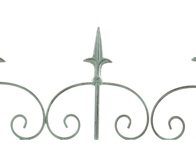 Conforama Reja De Jardín Mangold En Metal Verde Antiguo 1X124X116 Cm