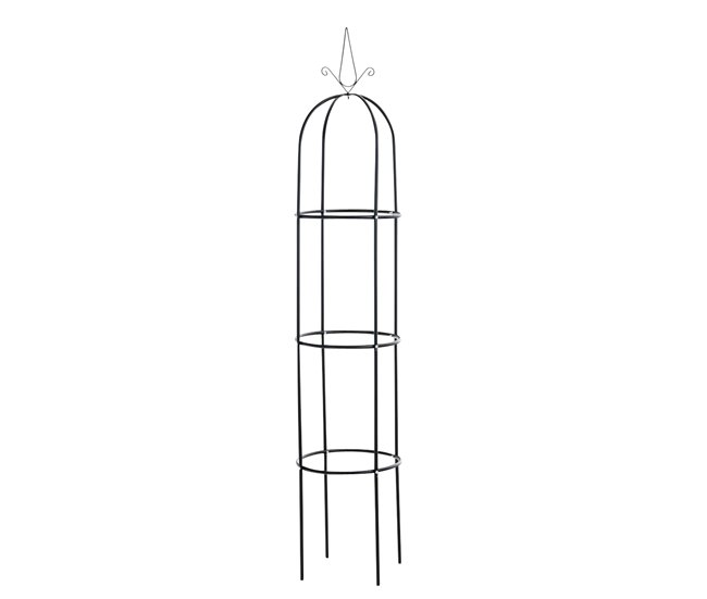 Conforama Reja para Plantas Trepadoras Romantika Metal Negro Ø 38 cm