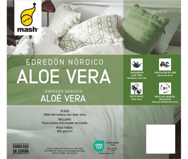 Conforama Relleno Nórdico ALOE VERA Para Cama De 90cm