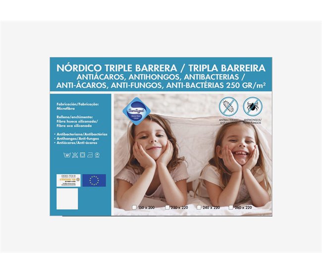 Conforama Relleno Nórdico ANTIBACTERIAS Para Cama De 90cm