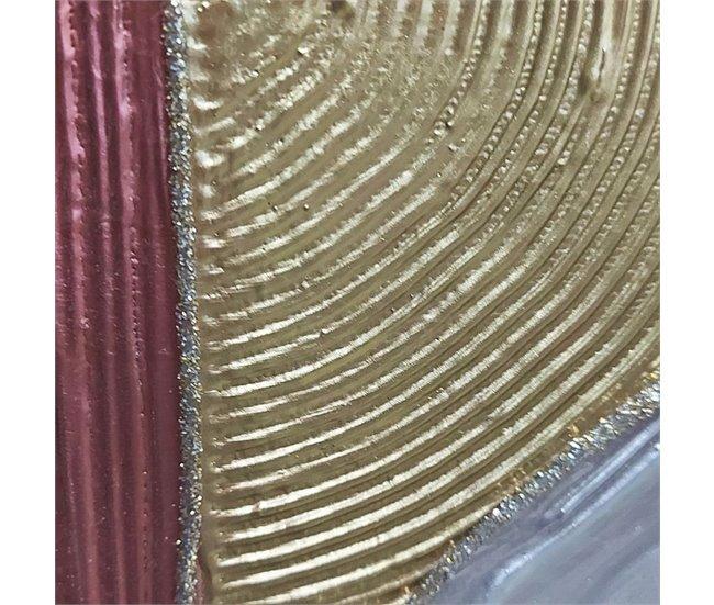 Conforama Reloj Artesanal De Pared Dubai Oro - Plata 40 X 80 X 3 5 Cm