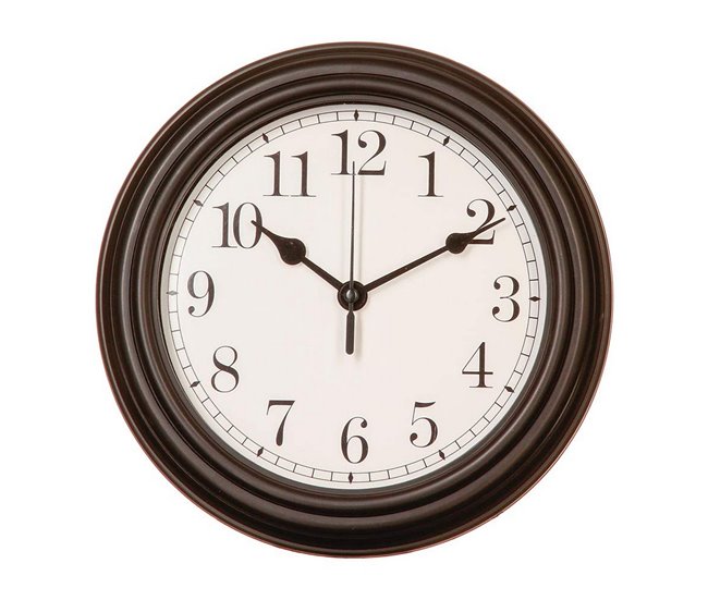 Conforama Reloj De Pared Atmosphera Retro Multicolor Ø 22 Cm Polipropileno