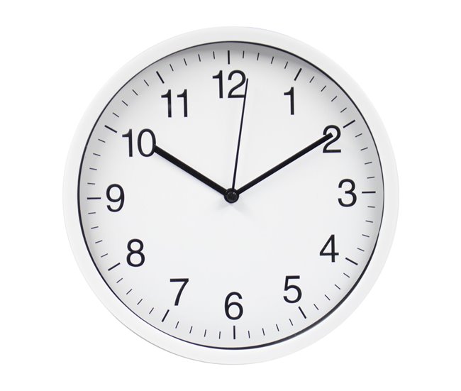 Conforama Reloj de pared GAIA blanco 20cm marca CONFORAMA