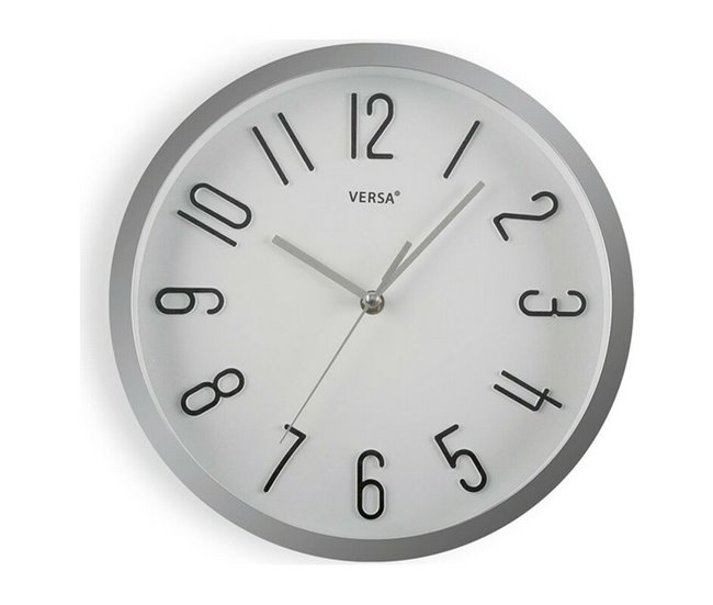 Conforama Reloj De Pared Versa M292451 Plástico Fusion 4 6 X 30 X 30 Cm