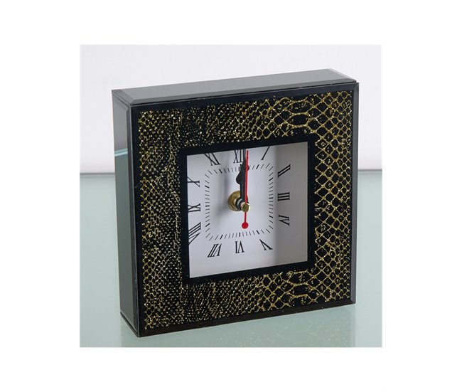 Conforama Reloj Presume De Casa Marcia 15*15*4 Negro/dorado Cristal