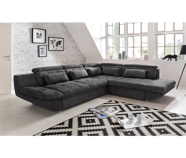 Conforama Rinconera Convertible En Cama ETERNITY Derecho Antracita