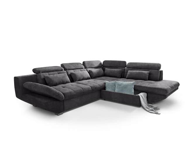 Conforama Rinconera Convertible En Cama ETERNITY Derecho Antracita