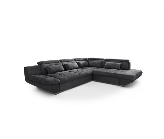 Conforama Rinconera convertible en cama ETERNITY derecho antracita
