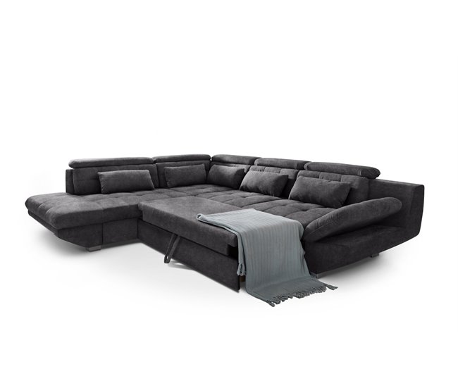 Conforama Rinconera Convertible En Cama ETERNITY Izquierdo Antracita