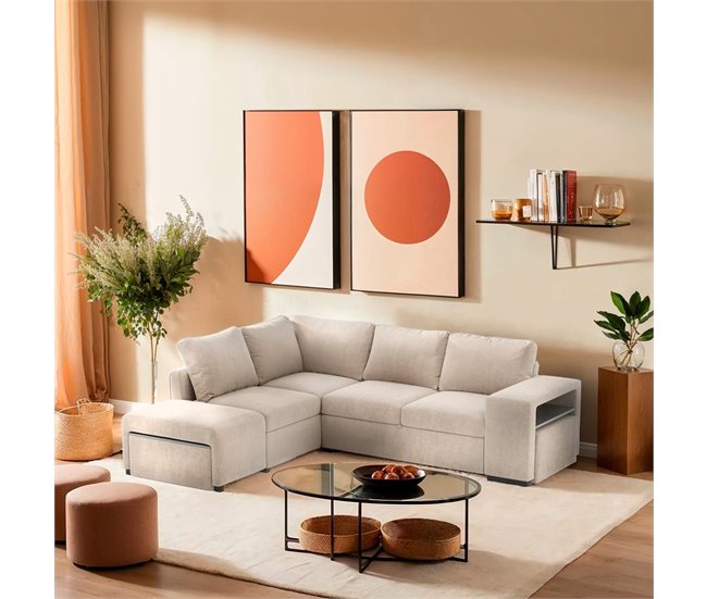 Conforama Rinconera ELTONEL Con Cama Reversible Camel