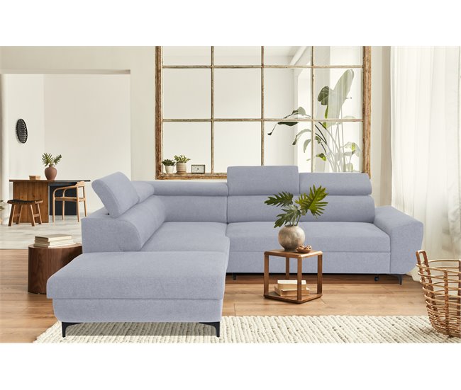 Conforama Rinconera Izquierda Con Cama WESLEY Color Gris
