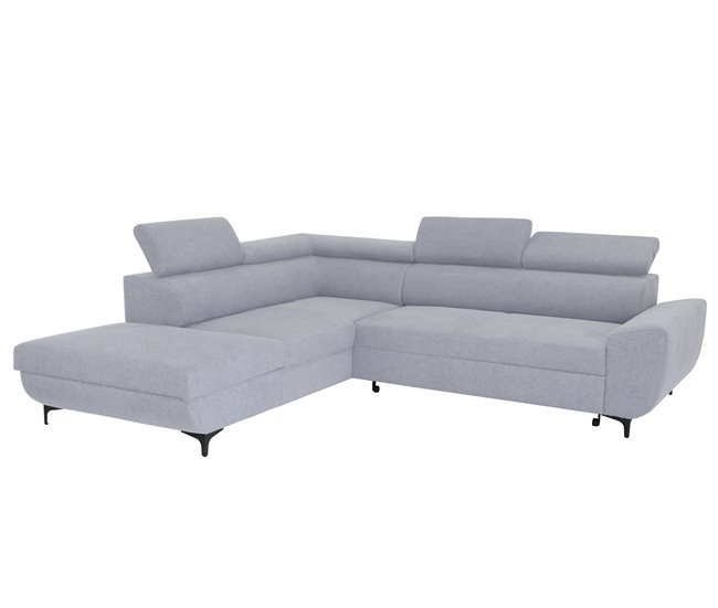 Conforama Rinconera Izquierda Con Cama WESLEY Color Gris