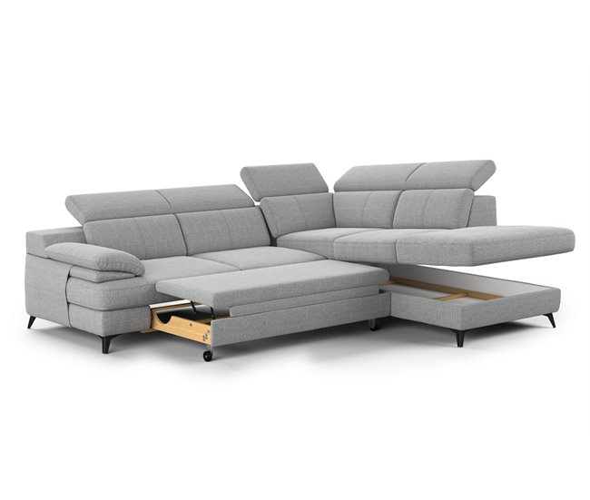 Conforama Rinconera TITUS Con Cama Lado Derecho Color Gris