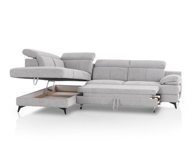 Conforama Rinconera TITUS Con Cama Lado Izquierdo Color Gris