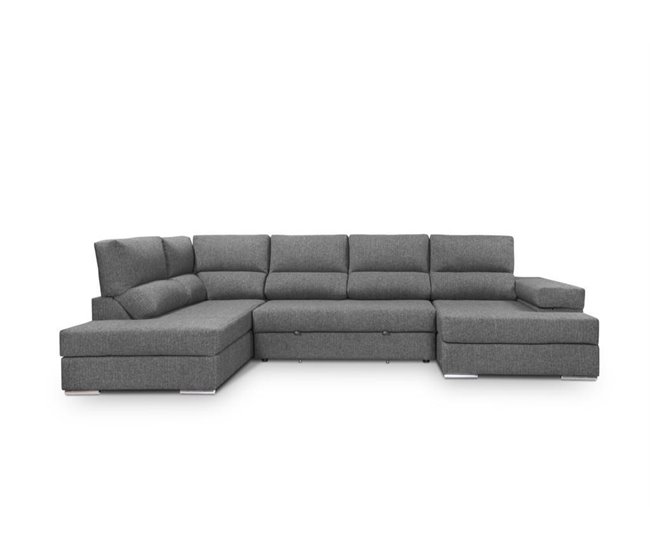 Conforama Rinconera U izquierda XL BARI color antracita