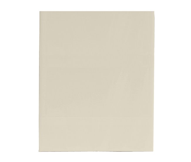 Conforama Sábana Bajera Ajustable 100% Algodón. En Colores Lisos. 80x200cm Beige