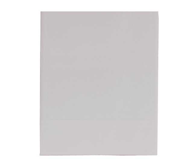 Conforama Sábana Bajera Ajustable 100% Algodón. En Colores Lisos. 80x200cm Plata