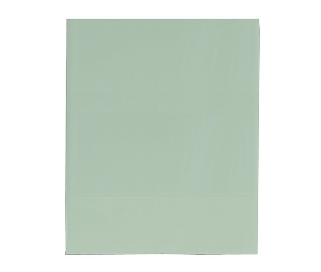 Conforama Sábana Bajera Ajustable De 50% Poliéster - 50% Algodón. En Colores Lisos. 80x200cm Menta