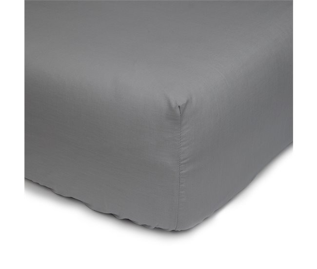 Conforama Sábana bajera ajustable de poliéster-algodón 80x200cm
