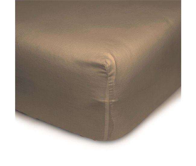 Conforama Sábana bajera ajustable de poliéster-algodón 90x200cm