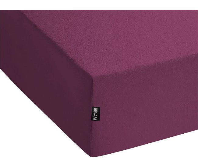 Conforama Sábana De Algodón Rojo Borgoña 90 X 200 Cm JANBU