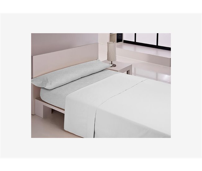 Conforama Sábana encimera MIX color blanco para cama de 90cm
