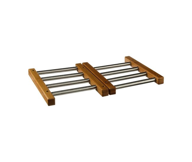 Conforama Salvamantel Secret De Gourmet Acero Inoxidable Bambú Extensible (35 2 X 22 2 X 2 Cm)