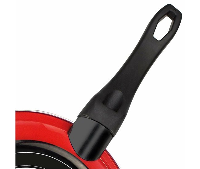 Conforama Sartén FAGOR Optimax Rojo Acero Esmaltado (Ø 28 Cm)