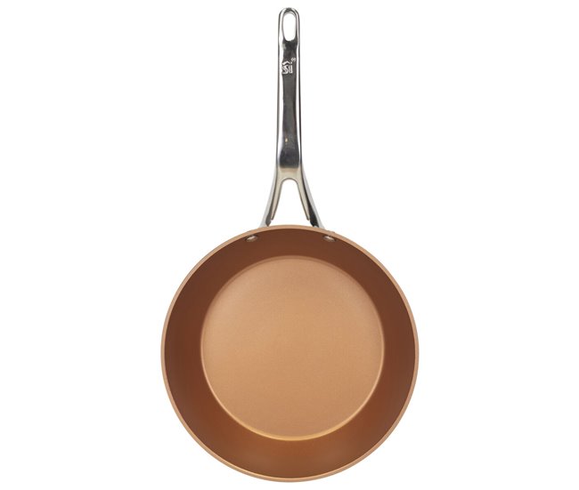 Conforama Sartén San Ignacio Acero Inoxidable Cobre Aluminio Forjado (Ø 26 Cm)