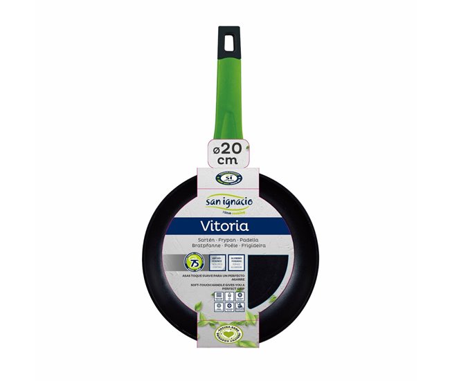 Conforama Sartén VITORIA SG San Ignacio Q4036 Ø 20 Cm Negro Aluminio Forjado