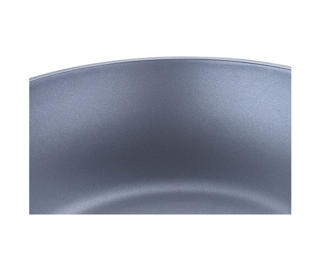 Conforama Sartén Wok Masterpro Indigo Negro Aluminio (Ø 28 Cm)