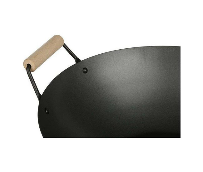 Conforama Sartén Wok Secret De Gourmet Negro Acero Inoxidable Ø 35 Cm