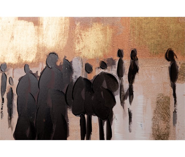 Conforama Set 2 Cuadros Boulevard Marco Negro 100x3 5x100 Cm