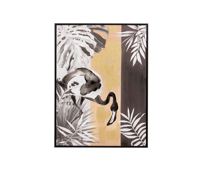 Conforama Set 2 Cuadros Flores Con Marco Negro 60x4x80 Cm