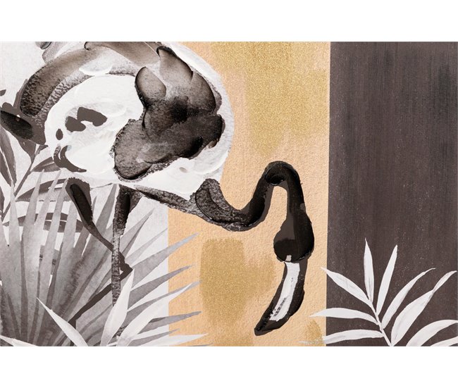 Conforama Set 2 Cuadros Flores Con Marco Negro 60x4x80 Cm