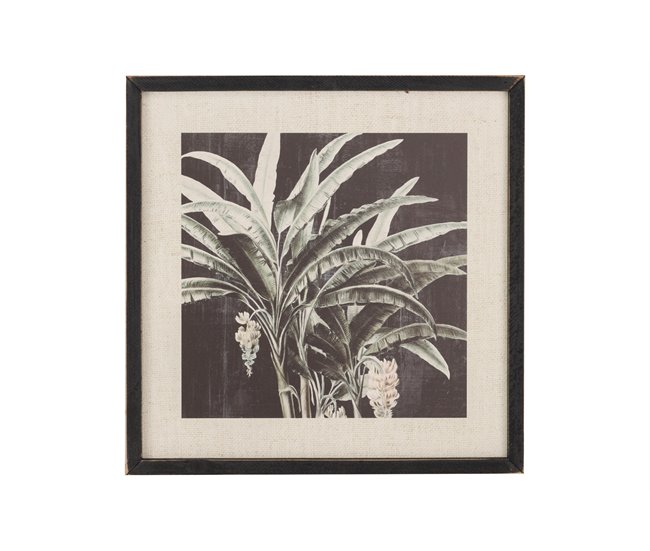 Conforama Set 2 Cuadros Palmeras Con Marco Negro 39x2x39 Cm