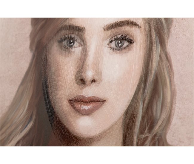 Conforama Set 2 Cuadros Señoras Con Marco Dorado 60x4x80 Cm