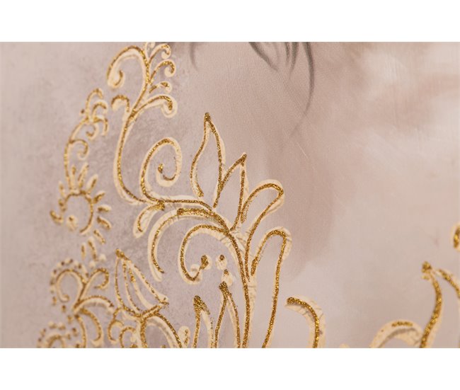 Conforama Set 2 Cuadros Señoras Con Marco Dorado 60x4x80 Cm