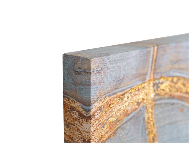 Conforama Set 2 Lienzos Abstrac. 40% Pintado Mano 50x3x70 Cm