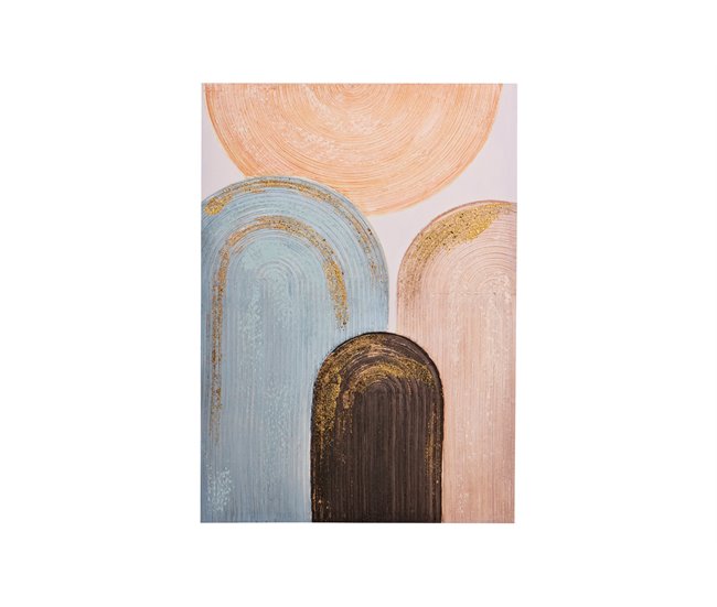 Conforama Set 2 Lienzos Abstrac. 40% Pintado Mano 50x3x70 Cm