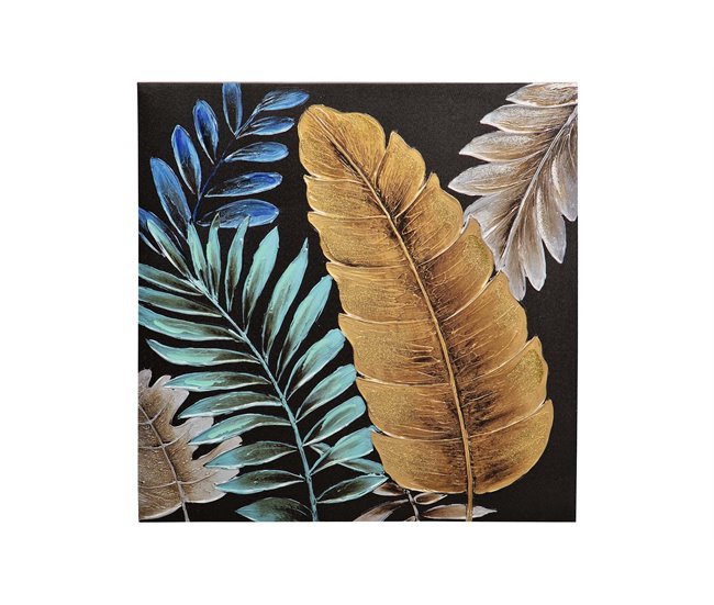 Conforama Set 2 Lienzos Flores 40% Pintado Mano 60x3x60 Cm