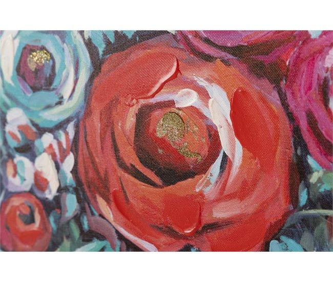 Conforama Set 2 Lienzos Flores 40% Pintado Mano 70x3x50 Cm