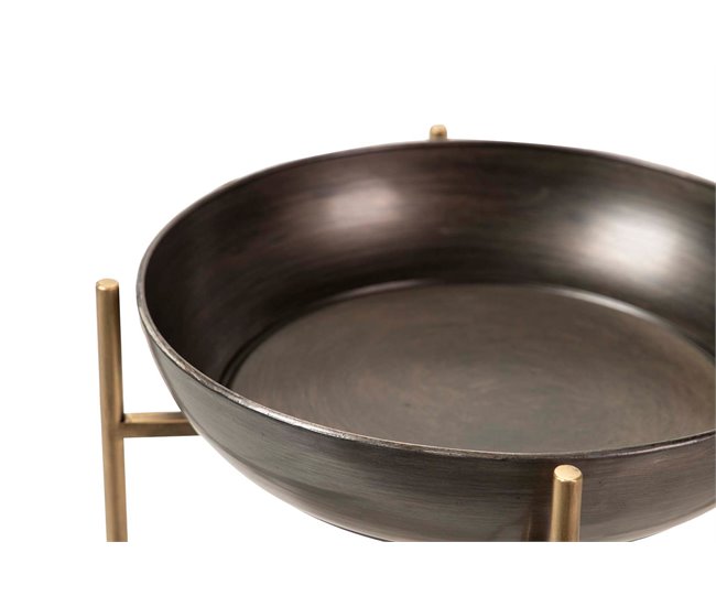 Conforama Set 2 Mesas Auxiliares Metal 52x52x61 41x41x56 Cm