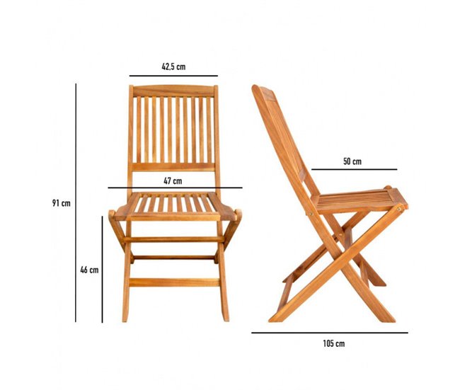 Conforama Set 2 Sillas Jardín Para Exterior Aktive Garden