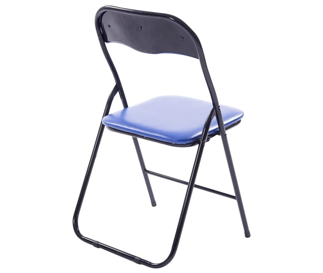 Conforama Set De 2 Sillas Plegables Felix Plástico Azul/negro 45X45X78 Cm