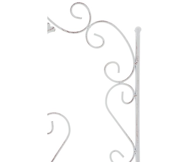 Conforama Set De 2 Soportes Para Enredaderas Burgus Metal Blanco Antiguo 1X35X122 Cm