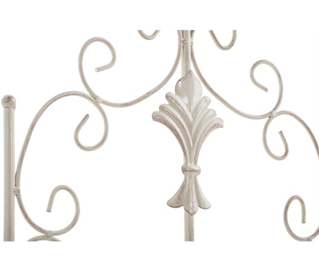 Conforama Set De 2 Soportes Para Enredaderas Burgus Metal Crema Antiguo 1X35X122 Cm