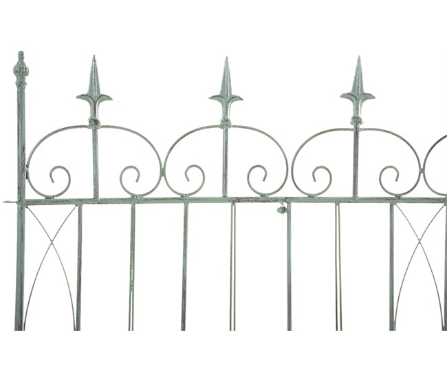 Conforama Set De 4 Vallas De Jardín Mangold Metal Verde Antiguo 1X124X116 Cm