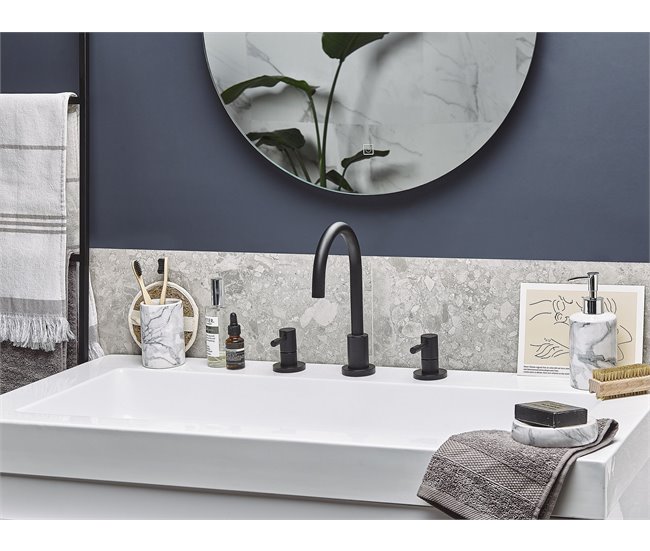 Conforama Set De Accesorios De Baño 4 Piezas De Cerámica Blanca ARAUCO